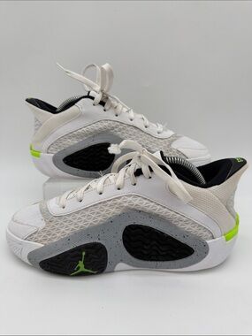 Nike Jordan Tatum 2 PF Basketball Shoes White/Green (FJ6459-100) Big Boy Size 7